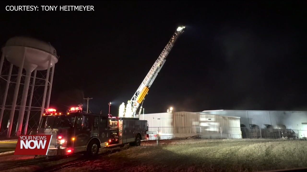 Fire crews battle large blaze at Boomerang Rubber in Botkins